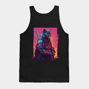 Samurai cat Tank Top